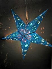 Papierstern Azur 
