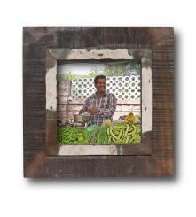 Bilderrahmen Fino Schwarz-Weiß 28x28