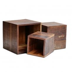Cubeset 3er Rough Wood 