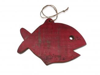 Holzzeichen Fisch