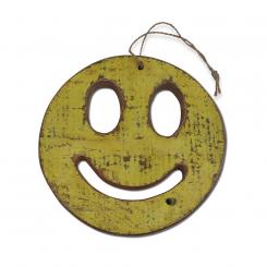 Holzzeichen Smiley