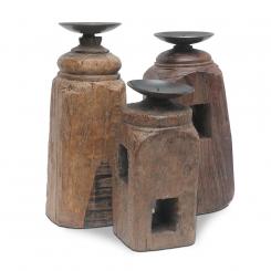 Kerzenständer Pillar 3er Set 