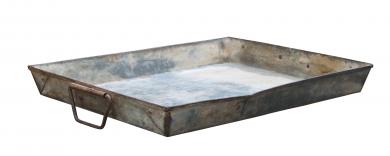 Metalltablett eckig L 