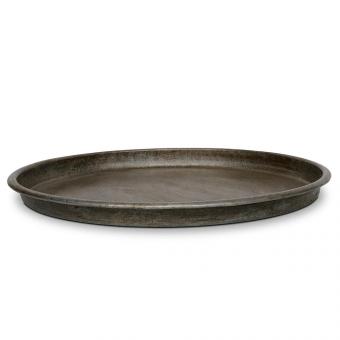 Metall Tablett rund klein